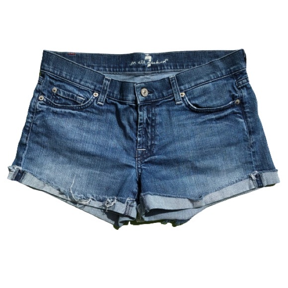7 For All Mankind Pants - 7 For All Mankind Vintage Jean Shorts Sz 29